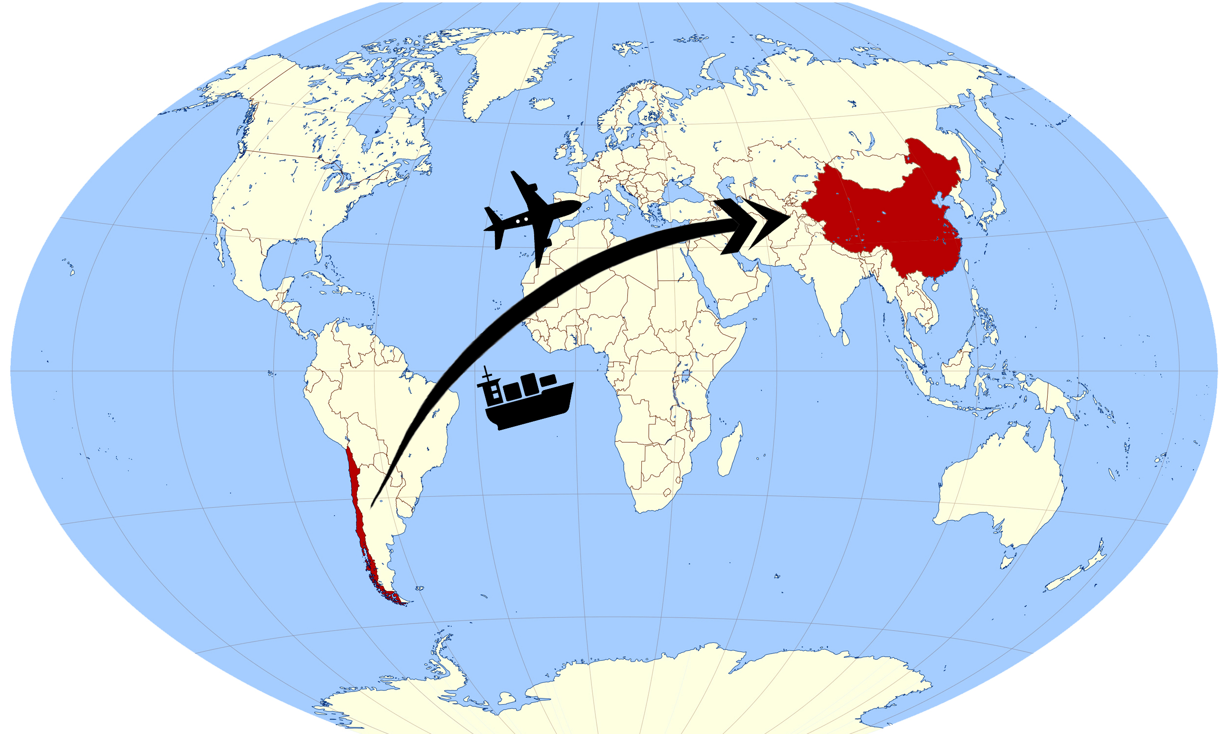 De Chile hasta China